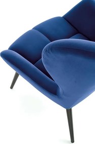 Relaxačné kreslo Tawanna (tmavomodrá). Vlastná spoľahlivá doprava až k Vám domov. 1039531