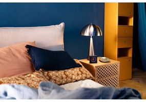 Béžová zamatová čalúnená dvojlôžková posteľ s úložným priestorom s roštom 160x200 cm Jade - Bobochic Paris