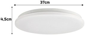 ECOLIGHT LED stropné svietidlo - 24W - IP44 - neutrálna biela