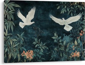 Obraz - Dve holubice (70x50 cm)