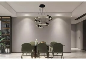 LED Stmievateľný luster na lanku LED/80W/230V 3000-6500K + diaľkové ovládanie