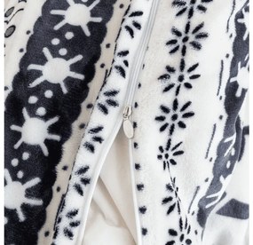 Sada 2ks mikroplyšových obliečok WINTER DEER sivé + obliečka mikroplyš SOFT 180x200 cm biela, dvojlôžko