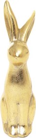 Dekoratívna figúrka zajaca MAX zlatá 845166