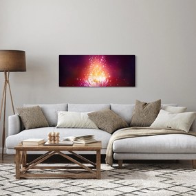 Obraz lotosového kvetu (120x50 cm)