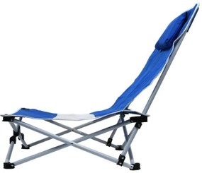 Záhradné ležadlo modré