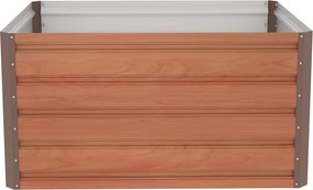 Vysoký záhon G21 Daisy 100 x 80 x 52 cm, kov,hnedý