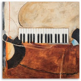 Gario Obraz na plátne Abstraktné klávesy klavíra Rozmery: 30 x 30 cm