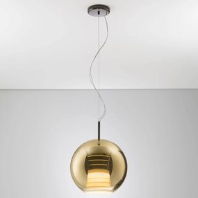 Fabbian Beluga Royal závesná LED lampa zlatá 30 cm