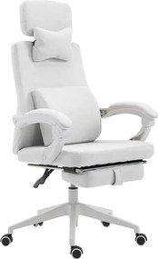 Kancelárska otočná stolička s opierkou hlavy - rôzne farby, biela