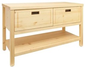 Kúpeľňová skrinka pod umývadlo Naturel Country 120x72,5x51 cm prírodná COUNTRY120ZBUMNA, 1 ks