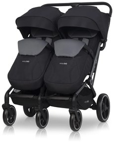 Súrodenecký kočík EasyGo Echo Ebony Black