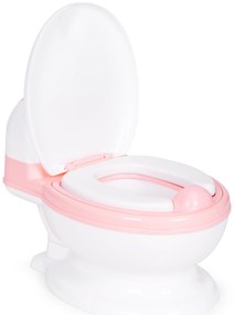 Záchodový nočník s odnímateľnou vložkou, uzavretým sedadlom a kefkou, ECOTOYS.