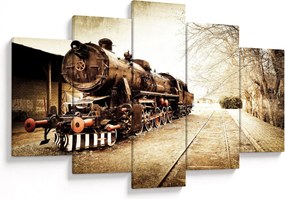 Obraz - Historická lokomotíva (150x105 cm)