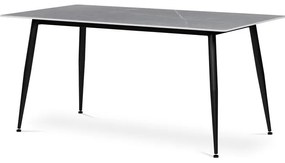 Autronic BONTEC Jedálenský stôl 160x90cm, spekaná keramika, mramor, HT-406M GREY Farba: Biela