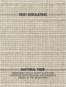 Krémový ručne tkaný vlnený koberec 80x150 cm Camden Parker – Ted Baker