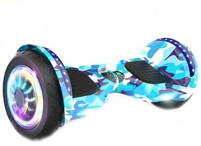Hoverboard 10” s LED kolesami a Bluetooth svetlomodrá