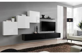Obývacia stena Switch X biela/čierna