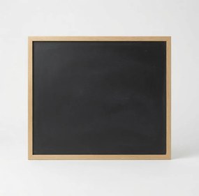 Toptabule.sk  Čierna kriedová tabuľa v prírodnom drevenom ráme CLASSIC 40x30 cm