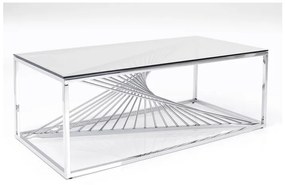 Laser Silver-Clear Glass konferenčný stolík 120x60