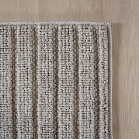 Ayyildiz, Kusový koberec Helix 2201 silver kruh, 200x200, šedá, chodba / predsieň