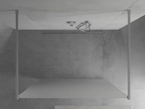 Mexen Kioto, priechodná sprchová zástena 100 x 200 cm, 8mm sklo námraza, 2x chrómová stabilizačná rozpera, 800-100-002-01-30