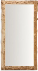 Nástenné zrkadlo s dreveným rámom 105x200 cm Ibro – Kave Home