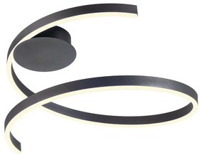Redo 01-4012 - stmievateľné LED stropné svietidlo SCROLL LED/38W/230V čierne