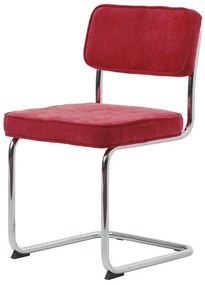 Dizajnová konzolová stolička Denise červená