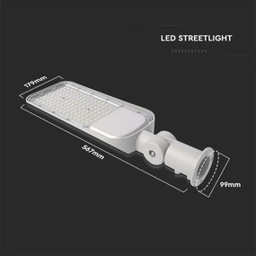 LED pouličná lampa SAMSUNG CHIP LED/100W/230V 6500K IP65 sivá