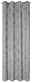 ZATEMŇOVACÍ ZÁVES NA KRÚŽKOCH ALETA 135X250 CM SIVÁ
