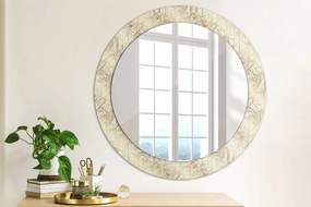 Okrúhle ozdobné zrkadlo na stenu Zloženie art deco fi 70 cm