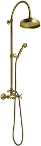 Reitano Rubinetteria Reitano Rubinetteria, ANTEA sprchový stĺp k napojeniu na batériu, hlavová a ručná sprcha, bronz, SET036
