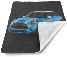 Sablio Deka pre bábätko Mini sedan Čierne pozadie - 80x100 cm