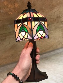 Lampa tiffany PESTRÁ 14*32