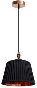 Luster na lanku AMORE 1xE27/60W/230V čierna