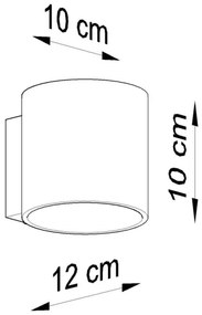 Sollux SL.0566 - Nástenné svietidlo ORBIS 1 1xG9/40W/230V antracit