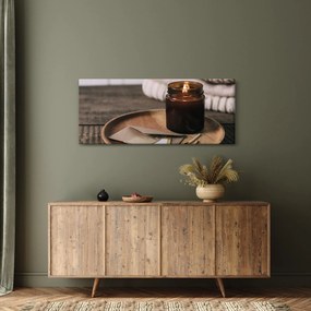 Obraz - Horiaca sviečka (120x50 cm)