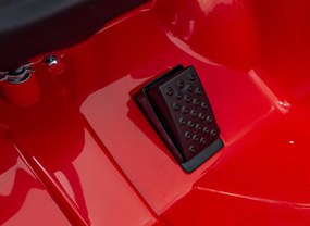 Ramiz Elektrické autíčko Aston Martin DBX pre deti červené + diaľkové ovládanie + EVA kolesá + pásy + plynulý štart + audio LED