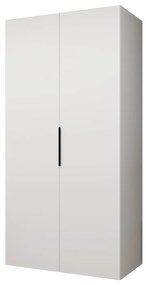 Šatníková skriňa 100 cm Mirabella 1 (biela + čierna). Akcia -19%. Vlastná spoľahlivá doprava až k Vám domov. 1126338