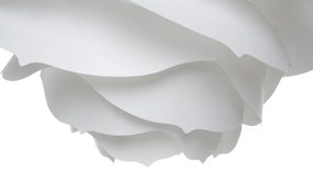 Biely závesný luster v tvare ruže NILE Beliani
