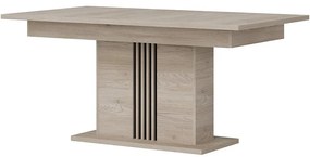 Stôl Rozk Mati St12 Dub Crem/Čierna