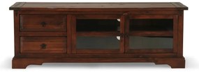furniture-nabytek.cz - Masívny TV stolík Catana z borovice, lakovaný, hnedý