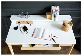 Grafitovosivý pracovný stôl Ragaba ASHME