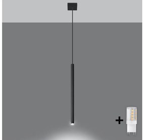 Brilagi Brilagi -  LED Luster na lanku DRIFA 1xG9/4W/230V čierna BG0553