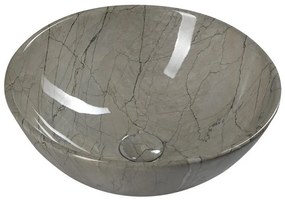 Sapho Sapho, DALMA keramické umývadlo 42x16,5x42 cm, grigio, MM113