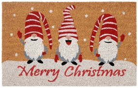 Rohožka Trpaslíci na snehu 106201 - na von aj na doma, 40x70, hnedá, chodba / predsieň, Hanse Home