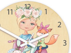 Dětské nástěnné hodiny Ami Motorka 30 cm vícebarevné