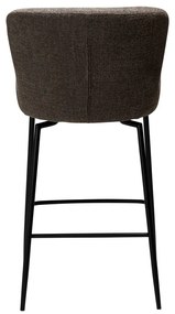 Hnedá čalúnená barová stolička (výška sedadla 67,5 cm) Glam – DAN-FORM Denmark