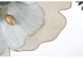 Nástenná kovová dekorácia Mauro Ferretti Flowery, 119 × 60 cm