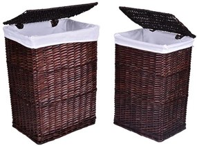 Kôš na bielizeň 72 l prútený hnedý
